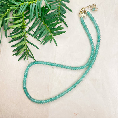 Green Aventurine Beaded Gemstone Necklace