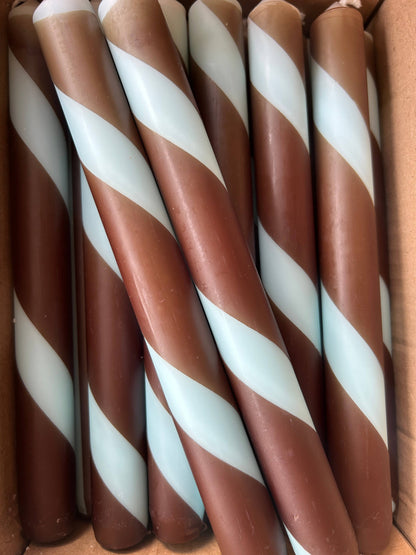 Twist Stripe Taper Candles