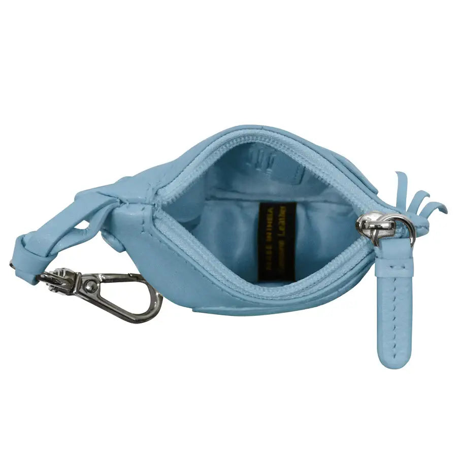 Bird Coin Pouch Charm Genuine Leather Mini Bag Clip