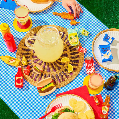 Mini Burger Acetate Hair Claw Clip