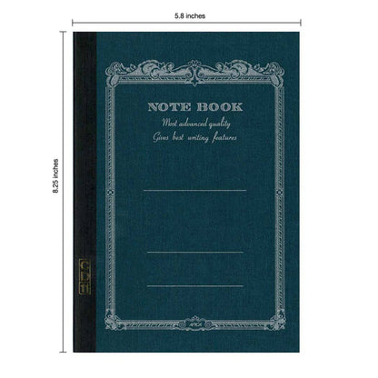 Vintage Inspired Lay-Flat Lined Notebook - 5.8" x 8.25"