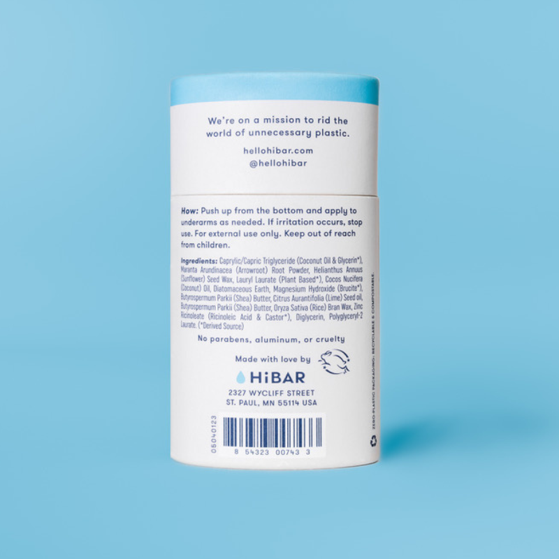 HiBAR Deodorant : Sensitive Fragrance-Free