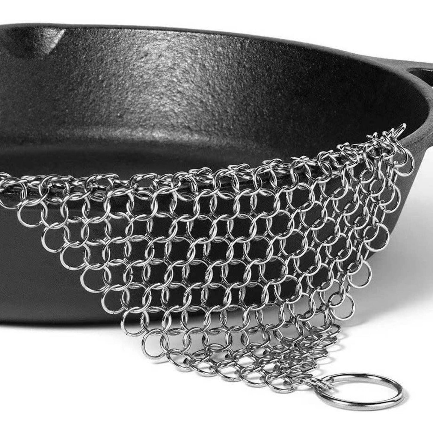 Chain Mail Stainless Steel Cast Iron Scrubber