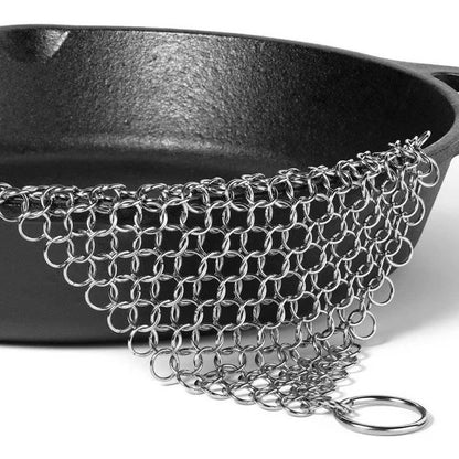 Chain Mail Stainless Steel Cast Iron Scrubber
