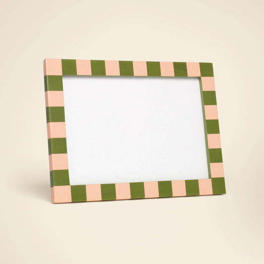 Striped Resin Desk Photo Frame, 5x7