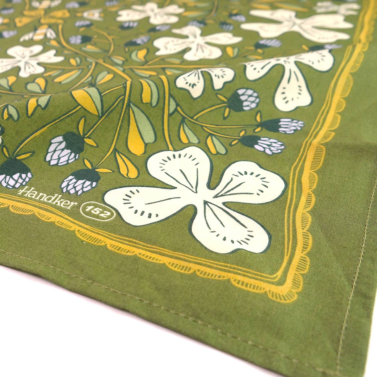 No. 152 Josephine Hand Screen-Printed Cotton Bandana