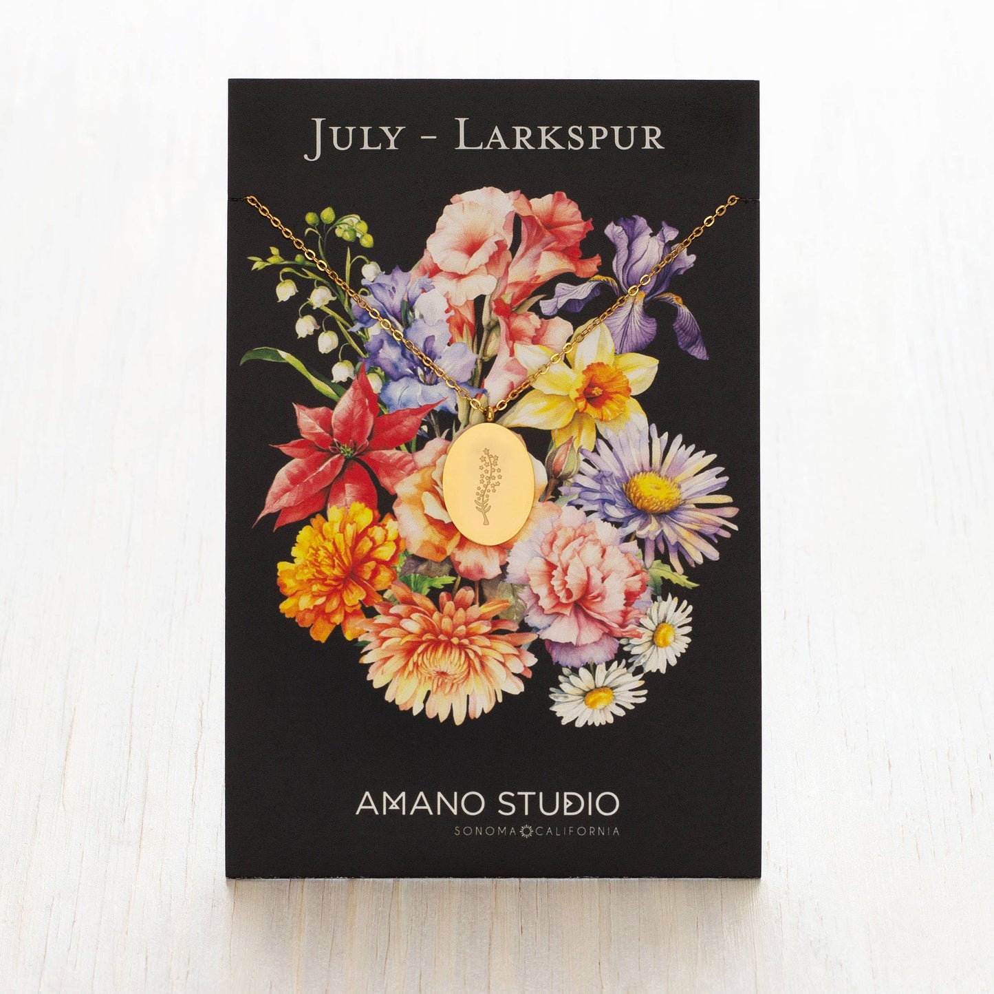 Birth Flower Necklace Series