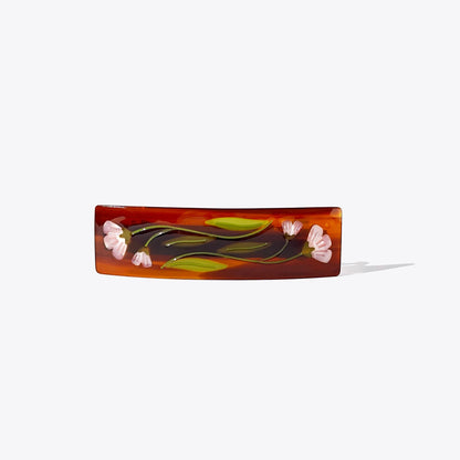 On The Vine Floral French Barrette Hair Clip