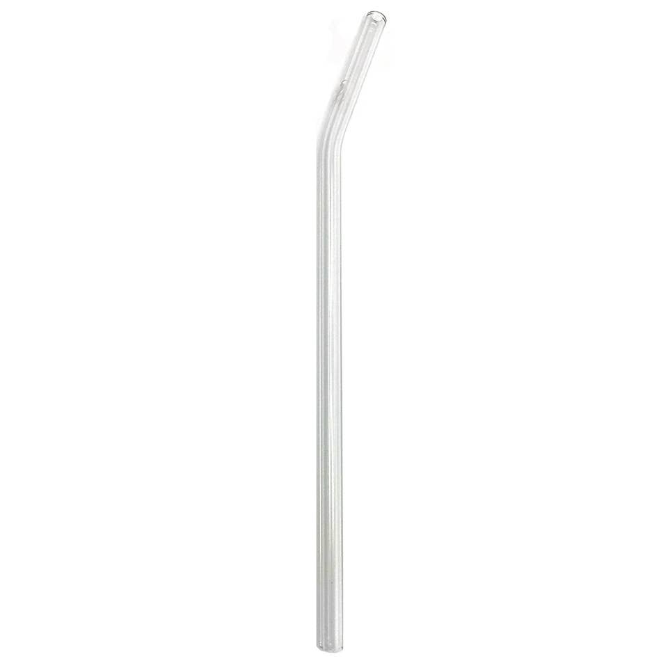 Reusable Glass Straws 9" x 8mm Bent