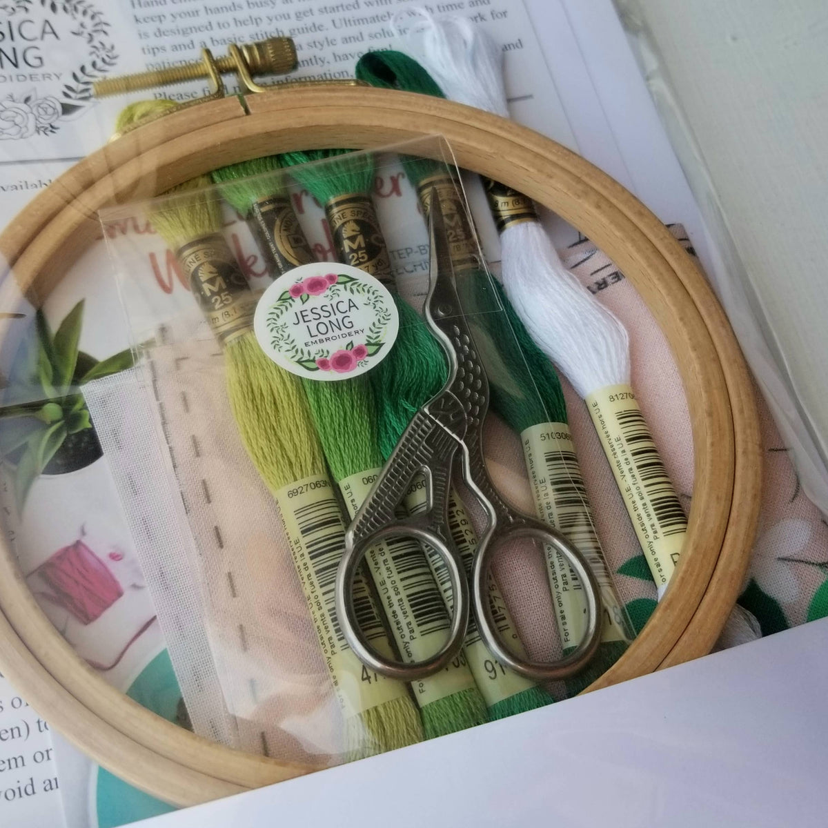 Stork Hand Embroidery Scissors