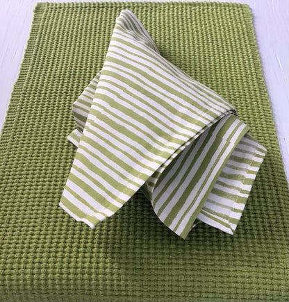 Napkins Daffodil Stripe Green