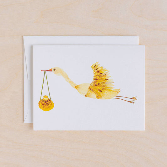 Stork Greeting Card