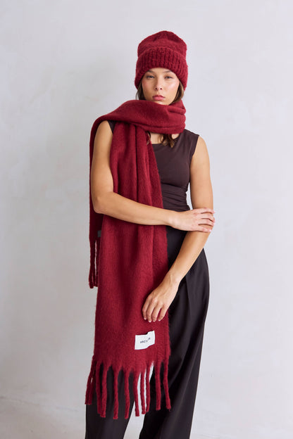 The Reykjavik Beanie Hat - Burgundy