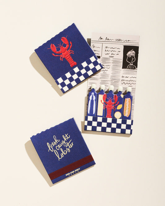 Lobster Printed Decorative Matchbook