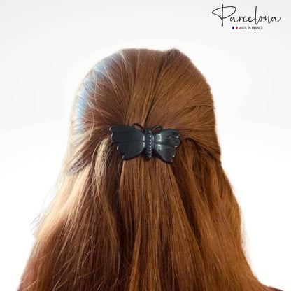 French Butterfly Shell Barrette