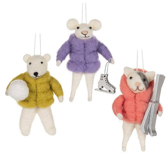 Puffy Coat Animal Ornaments
