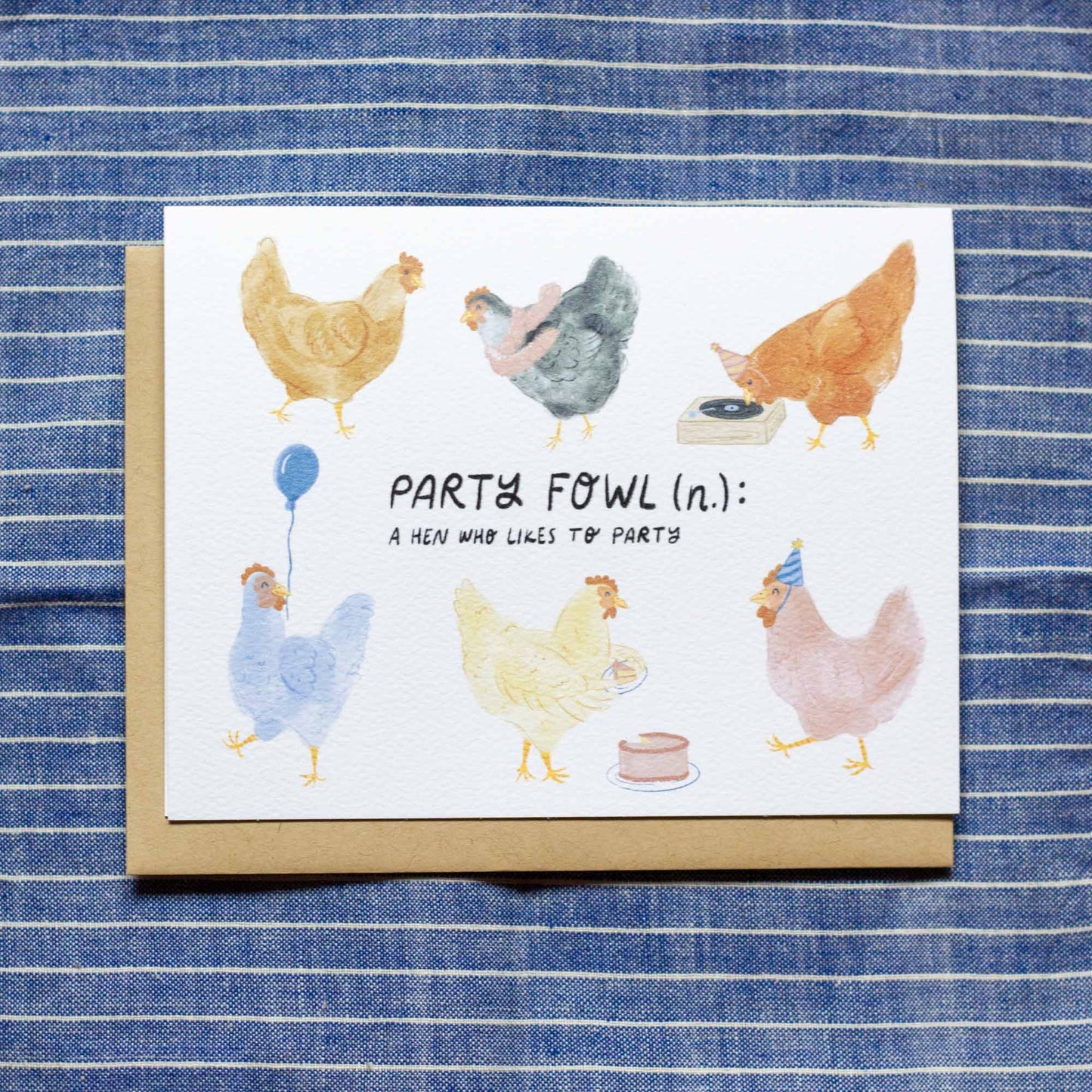 Party Fowl Birthday/Hen Party Card