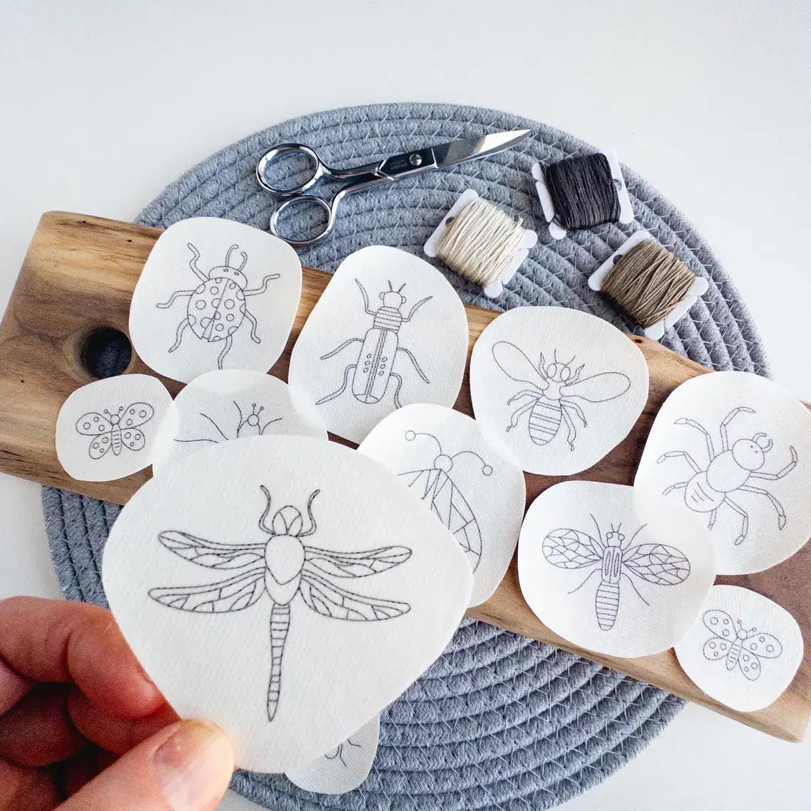 Bug and Insect Stick and Stitch Embroidery Patterns