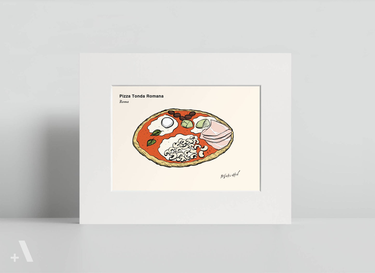 Pizzas of Italy Illustrated Art Print