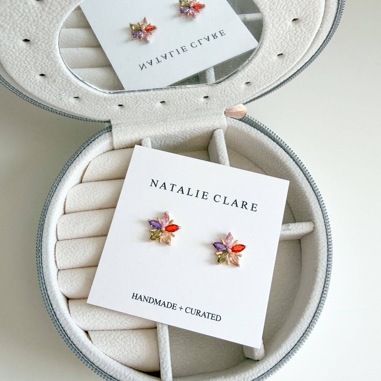 Star Gemstone Stud Earrings