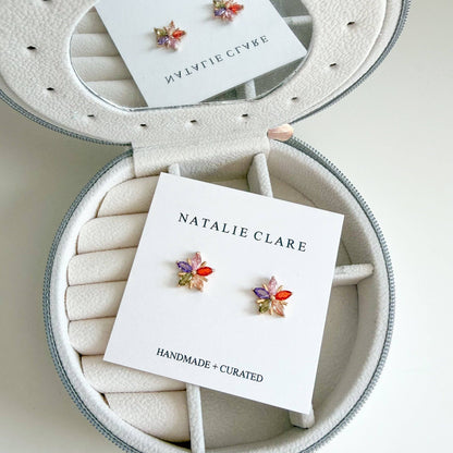 Star Gemstone Stud Earrings