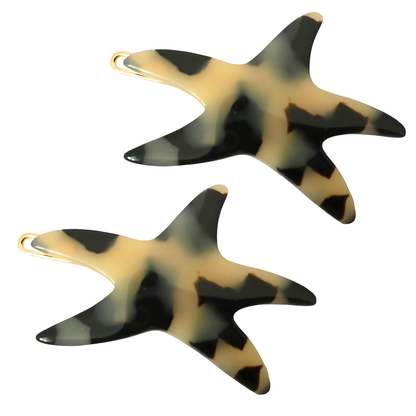 French Amie Starfish Acetate Hair Clip
