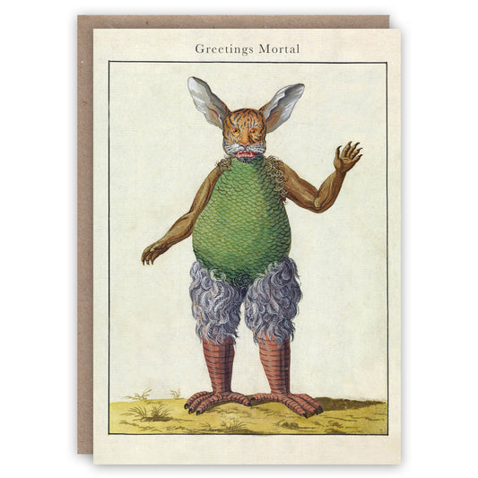 Bunny Demon greeting card